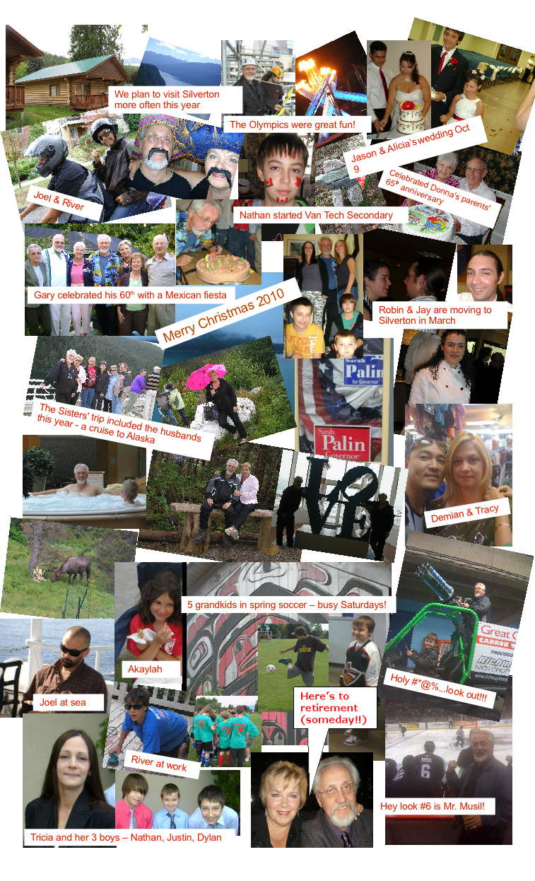 Christmas newsletter 2010